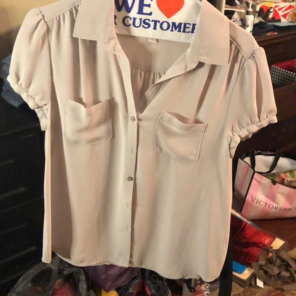 Tan blouse